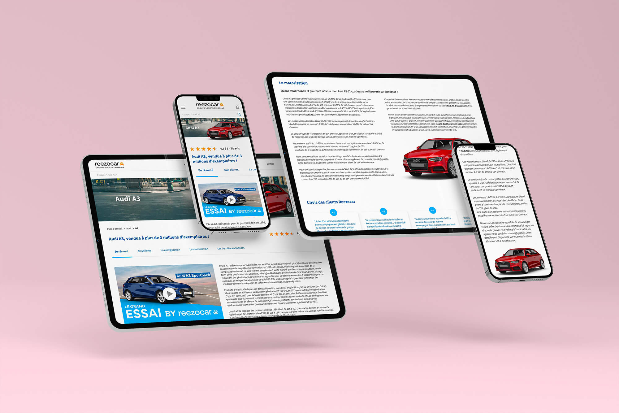 Pages de contenus